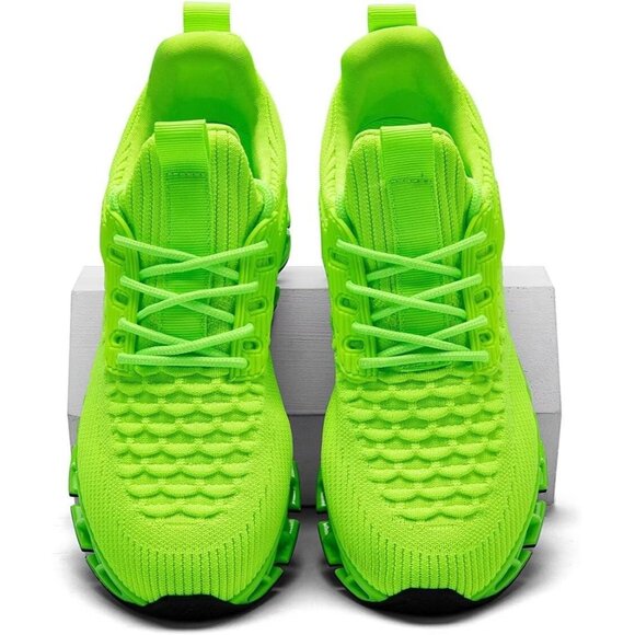 Men\'s Green Casual Fashion Comfortable Non Slip Sport Trainer Athletic Shoes main image 5